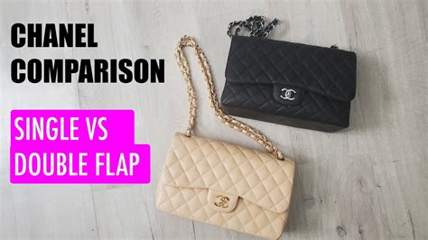 chanel 23cm flap price|chanel single flap vs double.